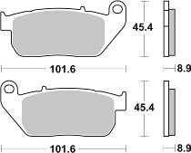 SBS Bremsbelag Street High Power Carbon