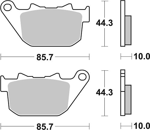 SBS Bremsbelag Street High Power Ceramic