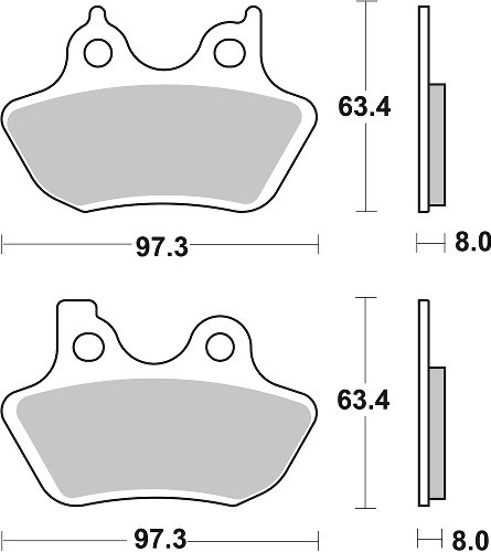 SBS Bremsbelag Street High Power Ceramic