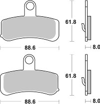 SBS Bremsbelag Street High Power Ceramic