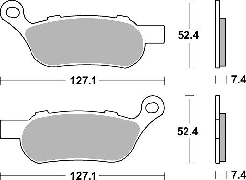 SBS Bremsbelag Street High Power Carbon