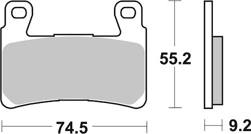 SBS Bremsbelag Street High Power Carbon