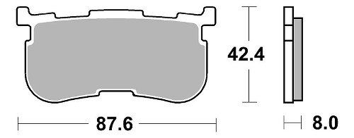 SBS Bremsbelag Street High Performance Sinter