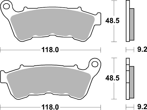 SBS Bremsbelag Street High Power Carbon