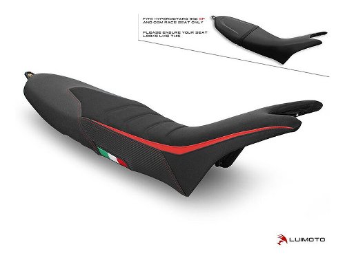 Luimoto Seat cover `Veloce` black - Ducati 950 Hypermotard