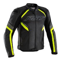 RST Sabre Lederjacke - Schwarz/Fluo Gelb Größe 3XL