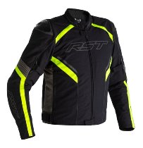 RST Sabre Airbag Textiljacke - Schwarz/Grau/Fluo Gelb Größe