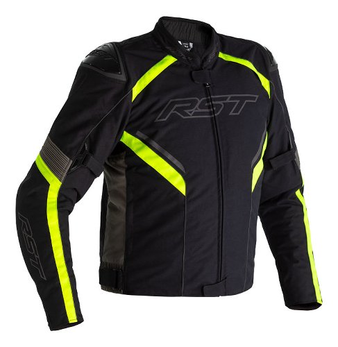 RST Sabre CE Textile Jacket - Black/Grey/Flo Yellow Size S