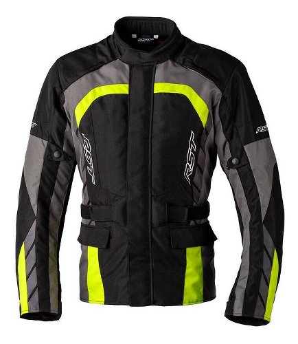 RST Alpha 5 CE Textile Jacket - Black/Flo Yellow Size S