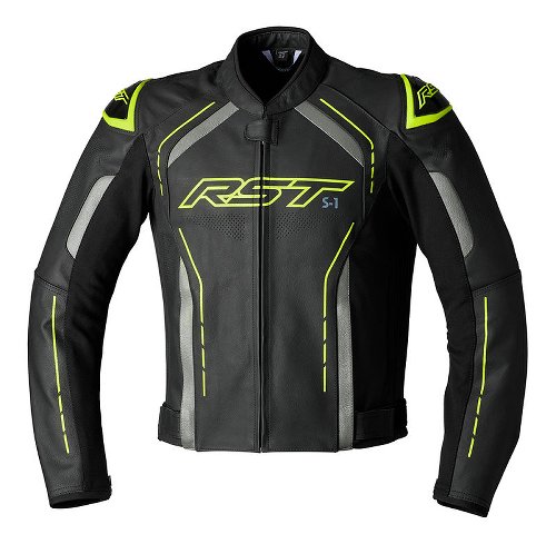 RST leather Jacket S1 Men - Neon yellow