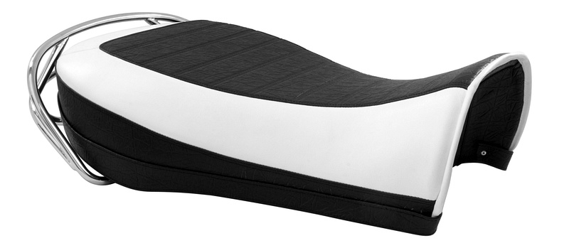 thumbnail image 2 of Pit-Replica Moto Guzzi Seat Cover - Heat Embossed Saddle Cover For 850 T3 (1974-1979) Ecru 2 of 4