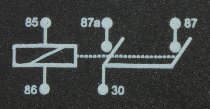 Moto Guzzi Relay buzzer/signal-horn, starter 12V 30A - Le