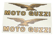 Moto Guzzi Tank sticker kit, gold, left+right - Mille GT,
