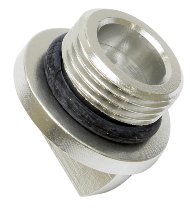 Oil inlet plug M20 x 1,5 Alu f.Sicherungsdraht