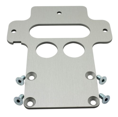 Battery base plate, aluminium, 5mm, silver