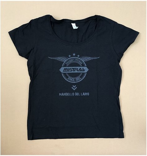 Camiseta Mistral 25 años, señora, negra, talla: XXL