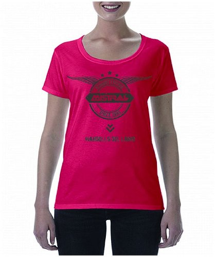 Camiseta Mistral 25 años, señora, roja, talla: L