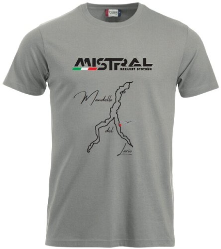 Mistral Camiseta, Hombre, Gris, Talla: M