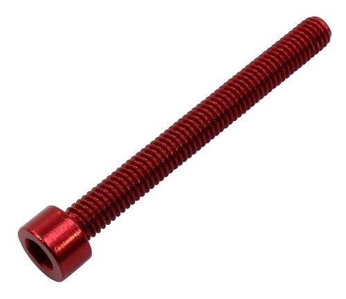 Aluschraube B.Bolt M 6x55 ISK Rot