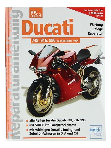 Buch MBV Reparatur Anleitung Ducati 748, 916, 996 ab 1994