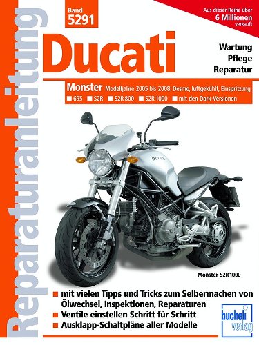 Book MBV repair manual Ducati Monster 695, 800, 1000 S2R