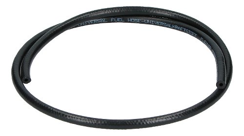Fuel hose 4,0x10,0mm, black, rubber, sold by meter