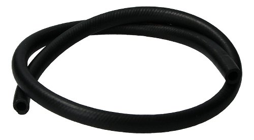 Fuel hose 6,0x12,0mm, black, rubber, sold by meter