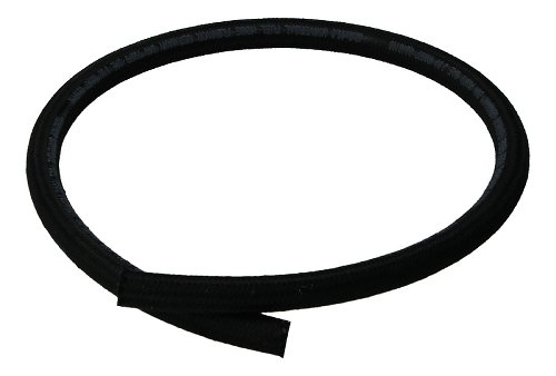 Fuel hose 7,0x12,0mm, black, textile, sold by meter