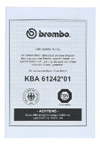 Gutachten - ABE Brembo HPK M4 Kit - KBA61242