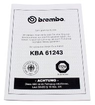 Gutachten - ABE Brembo Radialp. RCS - KBA61243