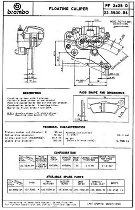 Bremssatt. PF2 28D Schwimms. silb.li.KTM