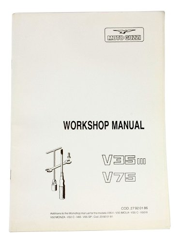 NML Moto Guzzi workshop manual ( english ) add-on V 35/3/V75