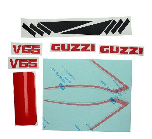 Moto Guzzi Decal kit red - V65 TT