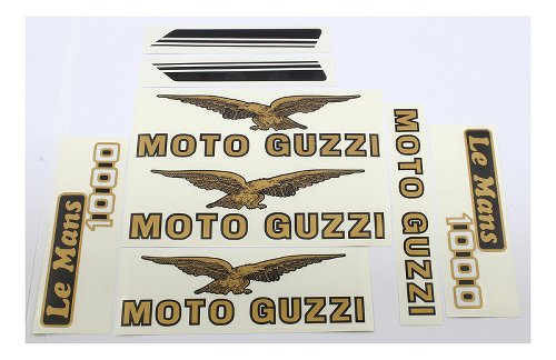 Moto Guzzi kit d`autocollants, doré - 1000 Le Mans 4, 5