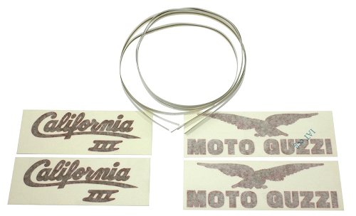 Moto Guzzi Serie decal oro/rosso - California 3