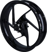 black front wheel 3,5x17 with bearings