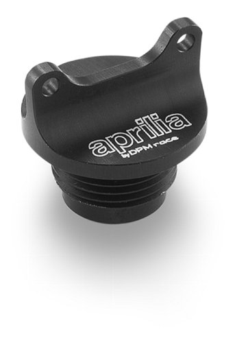 Aprilia Oil filler screw, cnc, aluminium, black - 1200