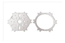 Moto Guzzi Front brake disc cover, stainless-steel, polished