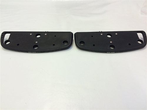 Moto Guzzi Footboard kit front, aluminium, black - 1400