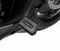 Moto Guzzi Fußbremshebelpedal Abdeckung, schwarz, aluminium