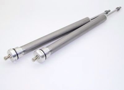 Staffe Faro Moto Alchemy Parts 52-53mm - CNC Alluminio Spazzolato Argento, Montaggio Forcella