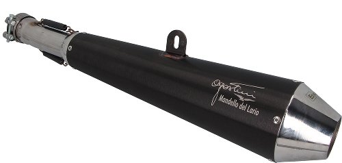 Agostini Silencer, black, conical, with homologation - Moto