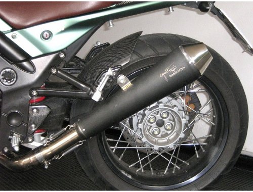 Agostini Silencer, black, conical, with homologation - Moto