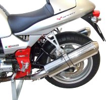 Agostini Silencer kit, polished, oval, with homologation -