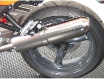 Agostini Auspuff, VA, poliert, oval, mit EG-ABE - Moto Guzzi