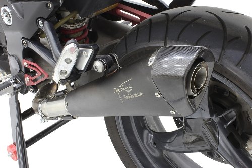 Agostini Silencer, x-black, black, carbon, with homologation