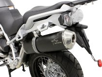 Agostini Silencer, oval, black, with homologation - Moto