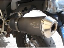 Agostini Silencer, oval, black, with homologation - Moto