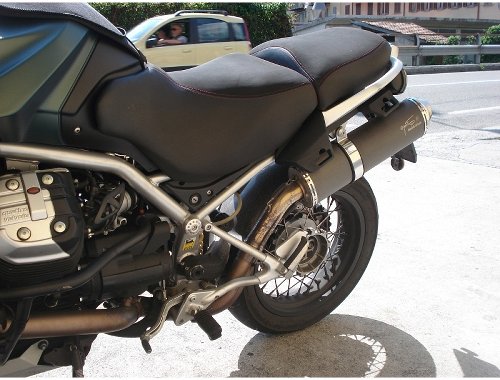 Agostini silencieux noir - Moto Guzzi 1200 Stelvio, NTX