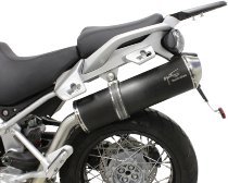 Agostini Silencer, oval, black, with homologation - Moto